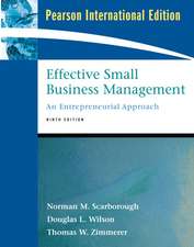 Effective Small Business Management: International Version