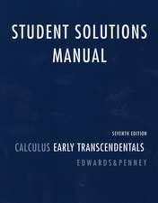 Student Solutions Manual for Calculus