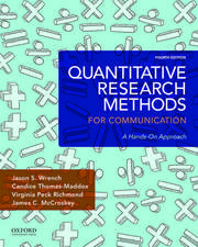 Quantitative Research Methods for Communication: A Hands-On Approach