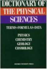 Dictionary of the Physical Sciences: Terms, Formulas, Data