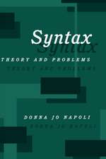 Syntax: Theory and Problems