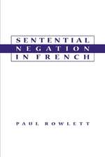 Sentential Negation in French