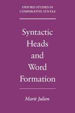 Syntactic Heads and Word Formation