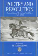 Poetry and Revolution: An Anthology of British and Irish Verse 1625-1660