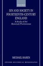 Sin and Society in Fourteenth-Century England: A Study of the Memoriale Presbiterorum