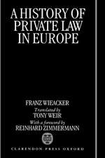 A History of Private Law in Europe