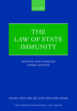 The Law of State Immunity