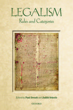 Legalism: Rules and Categories