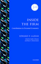 Inside the Firm: Contributions to Personnel Economics