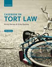 Casebook on Tort Law