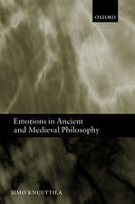 Emotions in Ancient and Medieval Philosophy