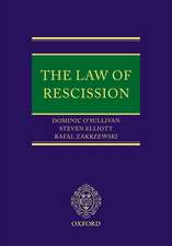 The Law of Rescission