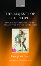 The Majesty of the People: Popular Sovereignty and the Role of the Writer in the 1790s