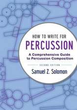 HOW TO WRITE PERCUSSION 2E P