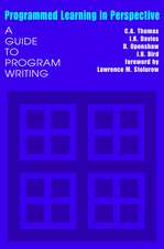 Programmed Learning in Perspective: A Guide to Program Writing