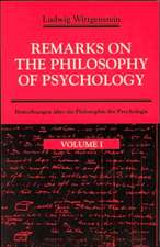 Remarks on the Philosophy of Psychology, Volume 1