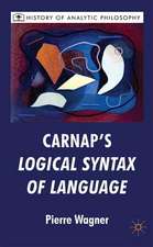 Carnap's Logical Syntax of Language