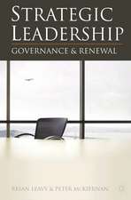 Strategic Leadership: Governance and Renewal