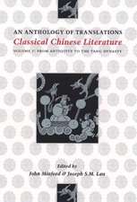 Classical Chinese Literature – An Anthology of Transitions – From Antiquity to the Tang Dynasty