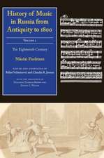 History of Music in Russia from Antiquity to 1800, Vol. 2