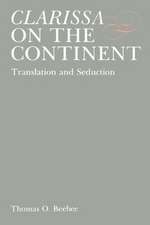 Clarissa on the Continent – Translation and Seduction