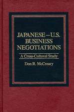 Japanese-U.S. Business Negotiations: A Cross-Cultural Study