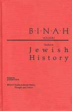 Binah: Volume I; Studies in Jewish History