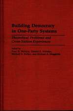 Building Democracy in One-Party Systems: Theoretical Problems and Cross-Nation Experiences