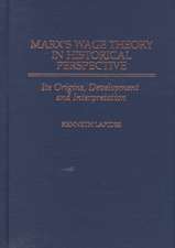 Marx's Wage Theory in Historical Perspective: Its Origins, Development, and Interpretation