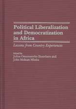 Political Liberalization and Democratization in Africa: Lessons from Country Experiences