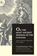 On the Most Ancient Wisdom of the Italians