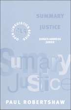 Summary Justice