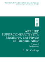 Applied Superconductivity, Metallurgy, and Physics of Titanium Alloys: