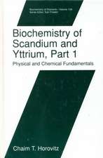 Biochemistry of Scandium and Yttrium, Part 1: Physical and Chemical Fundamentals