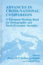 Advances in Cross-National Comparison: A European Working Book for Demographic and Socio-Economic Variables