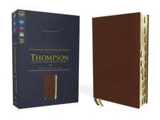 NIV, Thompson Chain-Reference Bible, Genuine Leather, Buffalo, Brown, Red Letter, Thumb Indexed, Art Gilded Edges, Comfort Print