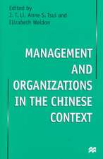 Management and Organizations in the Chinese Context