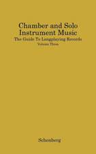 Chamber and Solo Instrument Music