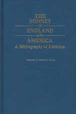 The Sonnet in England and America: A Bibliography of Criticism