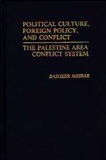 Political Culture, Foreign Policy, and Conflict: The Palestine Area Conflict System