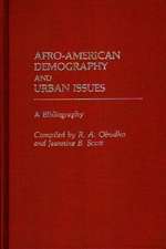 Afro-American Demography and Urban Issues: A Bibliography