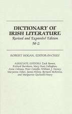 Dictionary of Irish Literature M-Z: A Chronology