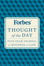 Forbes Thought of the Day: Five-Year Journal for Business and Life