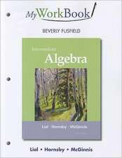 Myworkbook for Intermediate Algebra