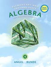 Elementary & Intermediate Algebra for College Students