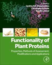 Functionality of Plant Proteins: Properties, Methods of Assessment, Modifications and Applications