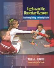 Algebra and the Elementary Classroom