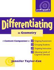 Differentiating in Geometry, Prek-Grade 2