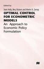 Optimal Control for Econometric Models: An Approach to Economic Policy Formulation