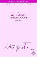 A W.B. Yeats Chronology